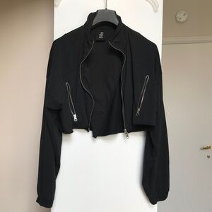 Thom Krom Cropped  black zipped jacket size XS